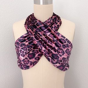 Pink Leopard Print Top